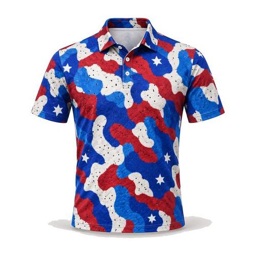 Golf Argyle Printed Polo golf product by Maxido Golf