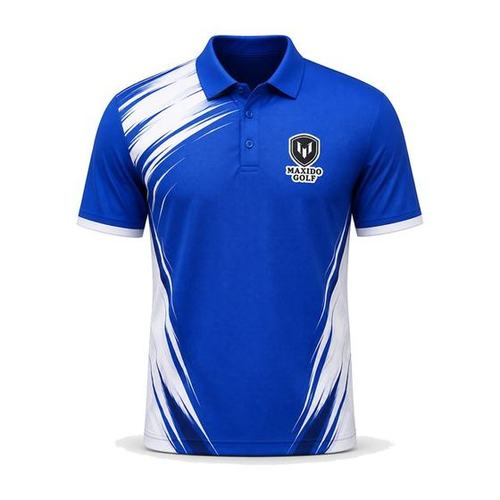 Vector Polo — Cobalt golf product by Maxido Golf