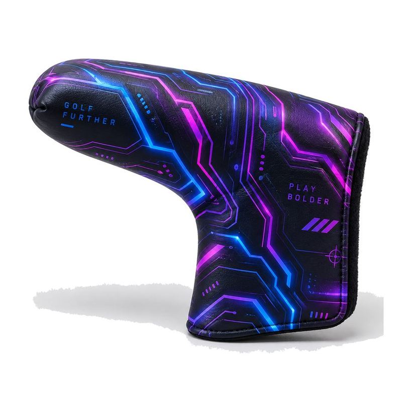 Neon Circuit Putter Cover by Maxido Golf