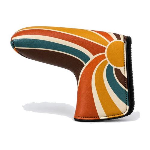 Retro Sunburst Putter Cover golf product by Maxido Golf