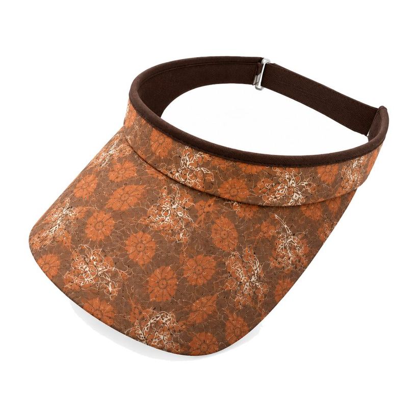 Rust Floral Visor by Maxido Golf