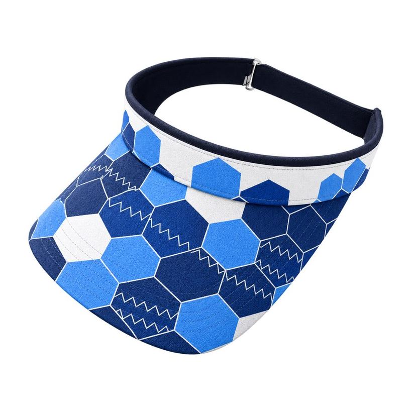 Blue Hexagon Visor by Maxido Golf
